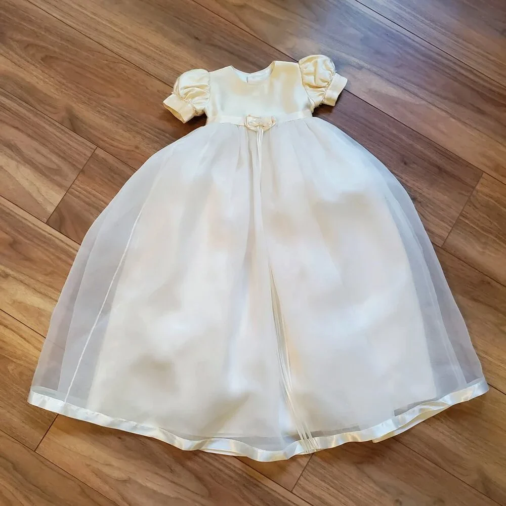 Piccolo Bacio Silk Baptism Gown 6m